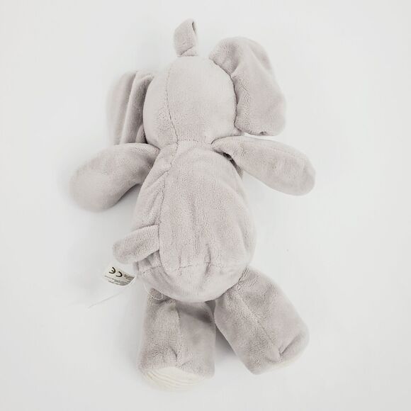 KellyToy Elephant Plush Babies 11" Gray Built-In Rattle Stuffed Animal Clip-On - Picture 2 of 6